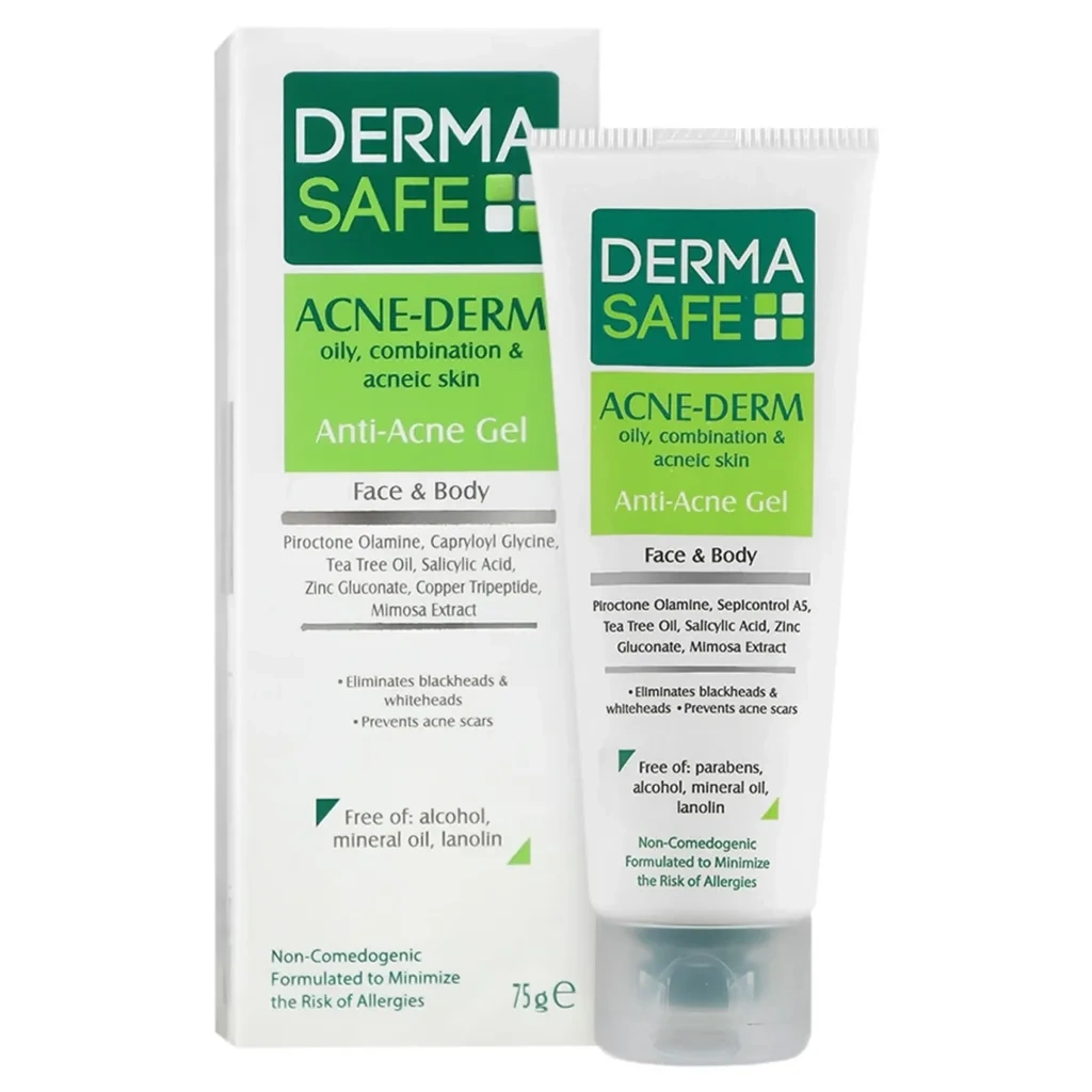ژل مرطوب‌کننده فاقد چربی درما سیف (Derma Safe)